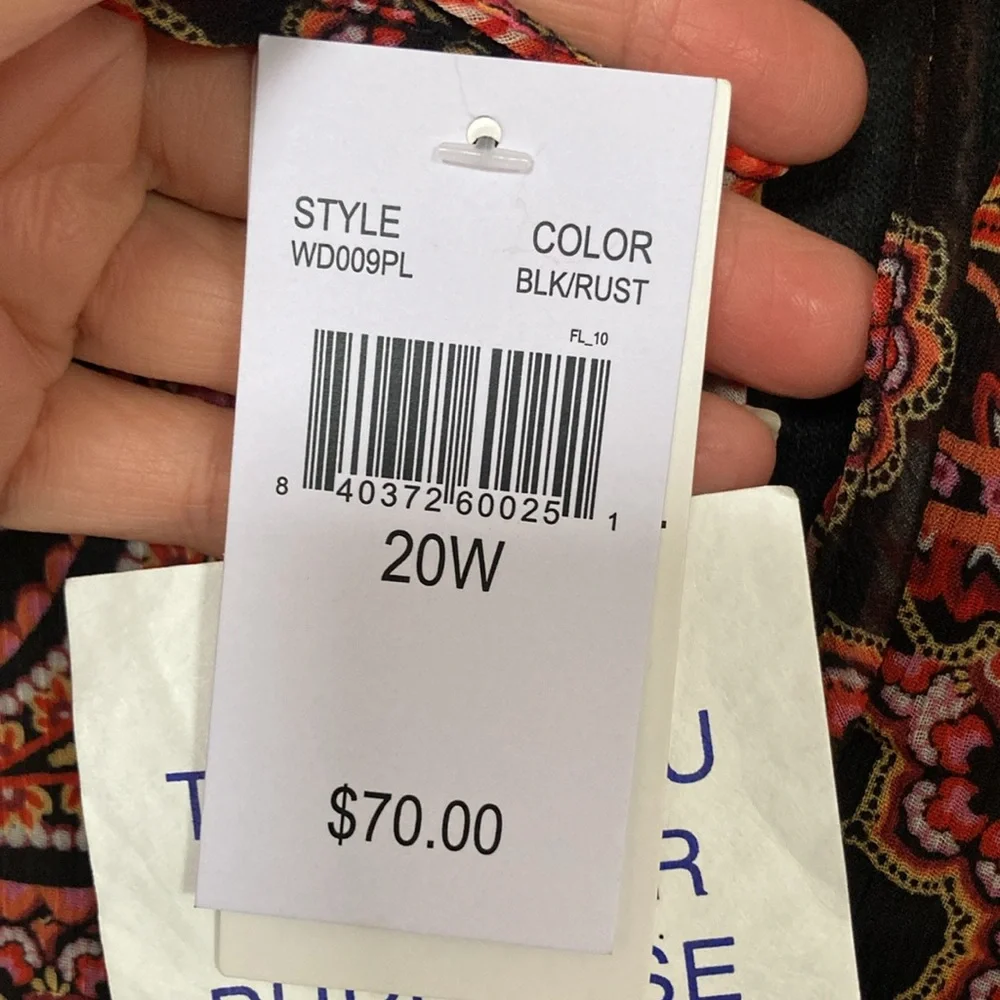 Relisted Harper 241 boho paisley floral print dress 20W - Picture 9 of 17